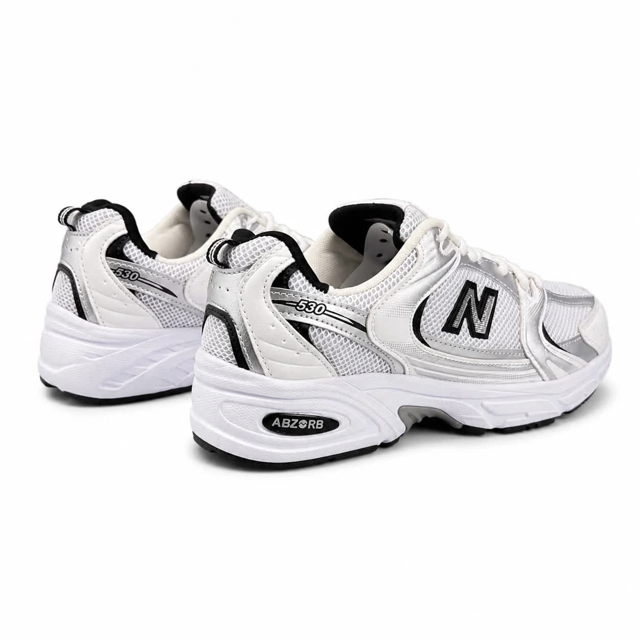 کتونی مردانه مدل نیوبالانس 530 سفید مشکی (کیفیت درحد مستر) New Balance — تصویر ۵