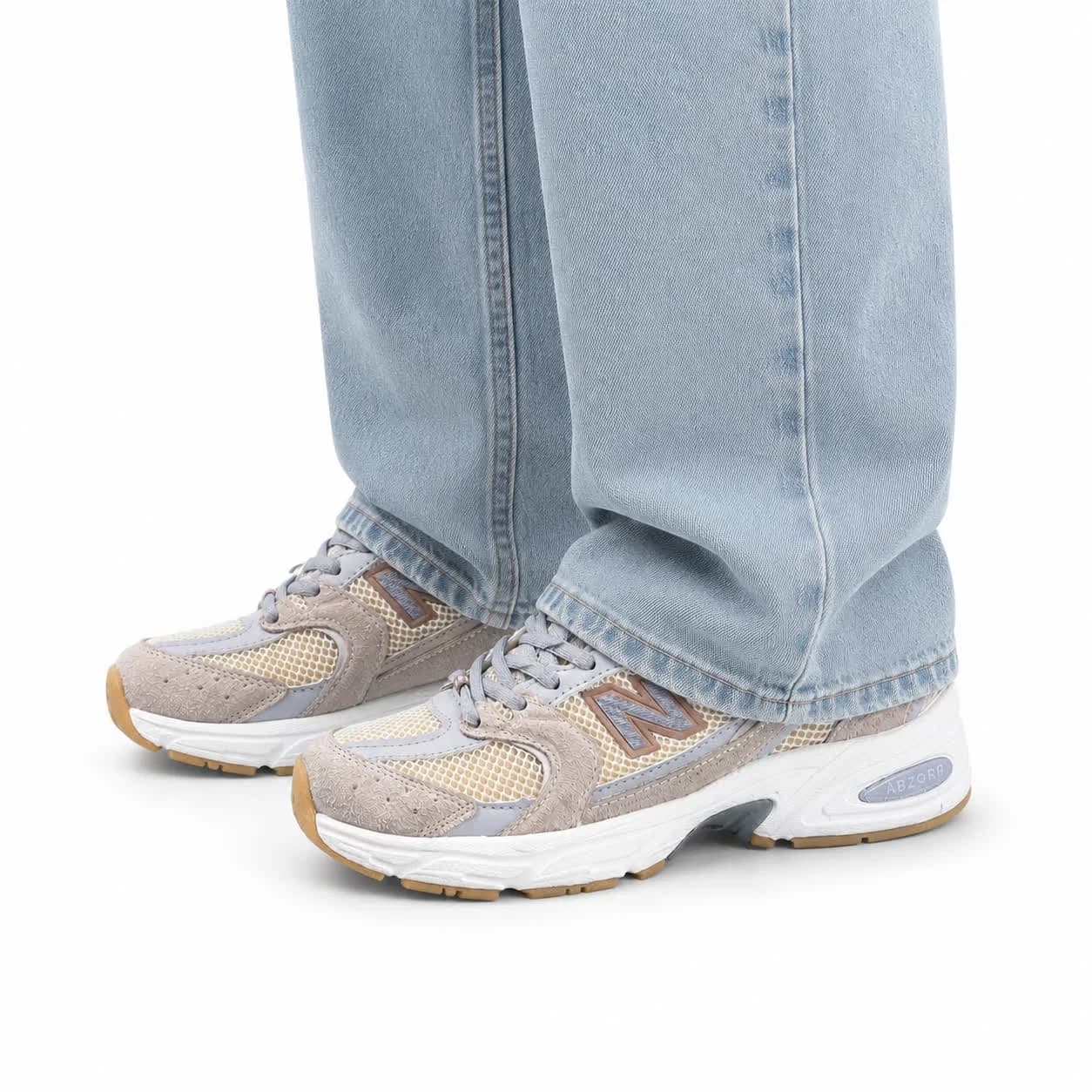 کتونی زنانه مدل نیوبالانس 530 کرم طوسی (کیفیت درحد مستر) New Balance — تصویر ۲