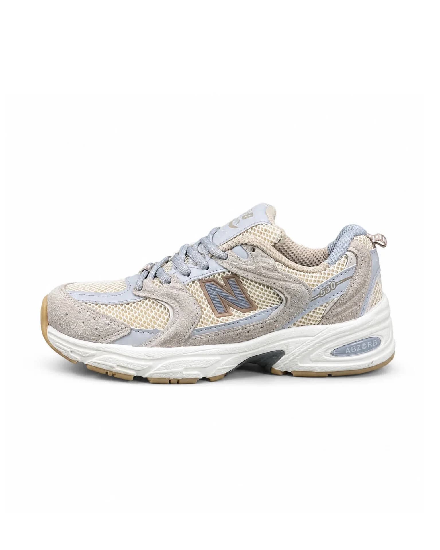 کتونی زنانه مدل نیوبالانس 530 کرم طوسی (کیفیت درحد مستر) New Balance