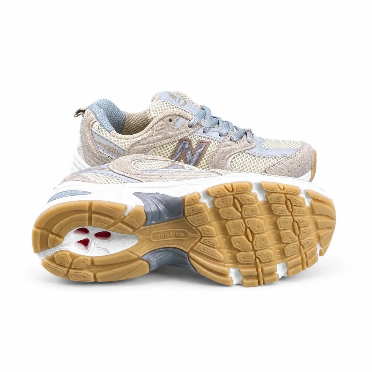 کتونی زنانه مدل نیوبالانس 530 کرم طوسی (کیفیت درحد مستر) New Balance — تصویر ۴