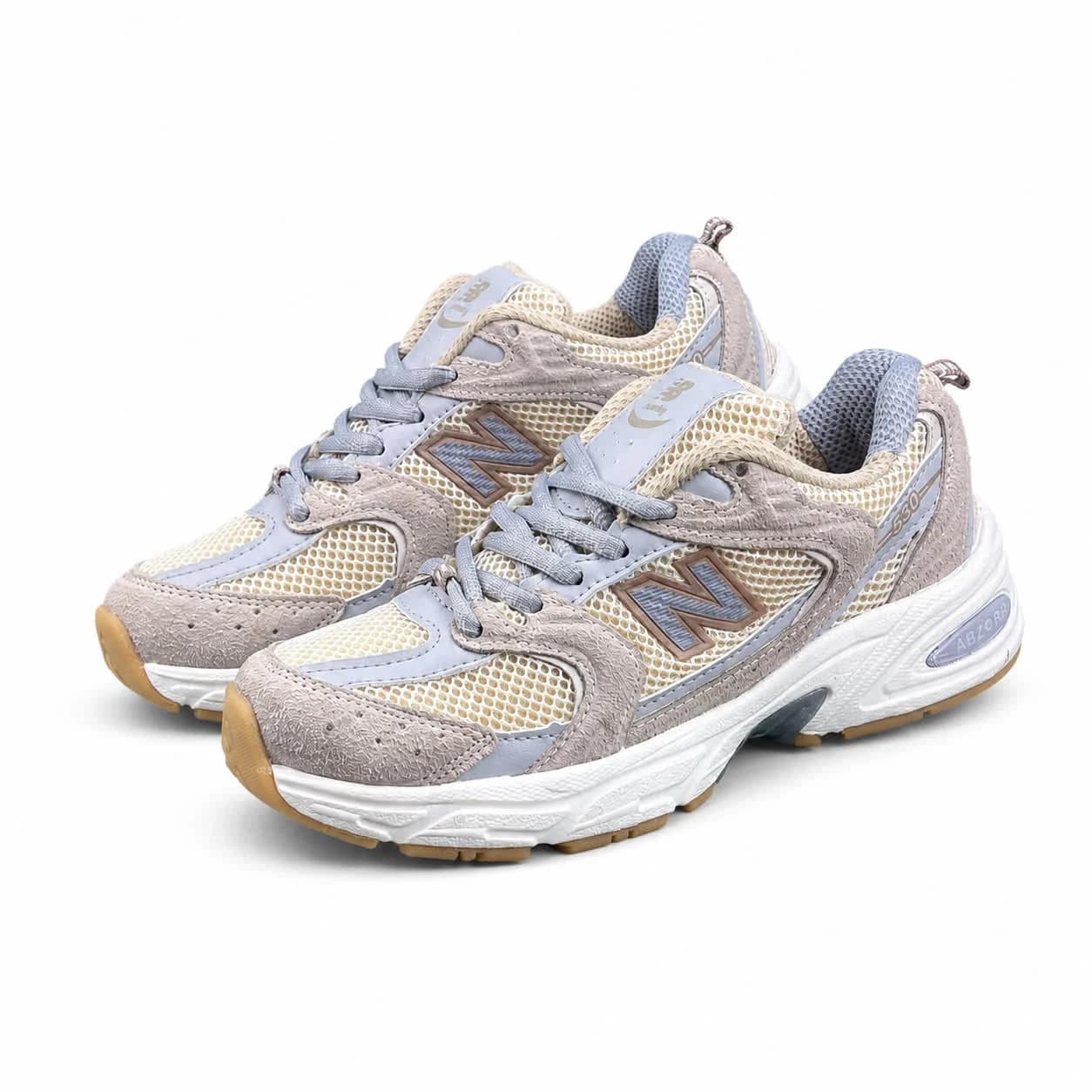 کتونی زنانه مدل نیوبالانس 530 کرم طوسی (کیفیت درحد مستر) New Balance — تصویر ۳