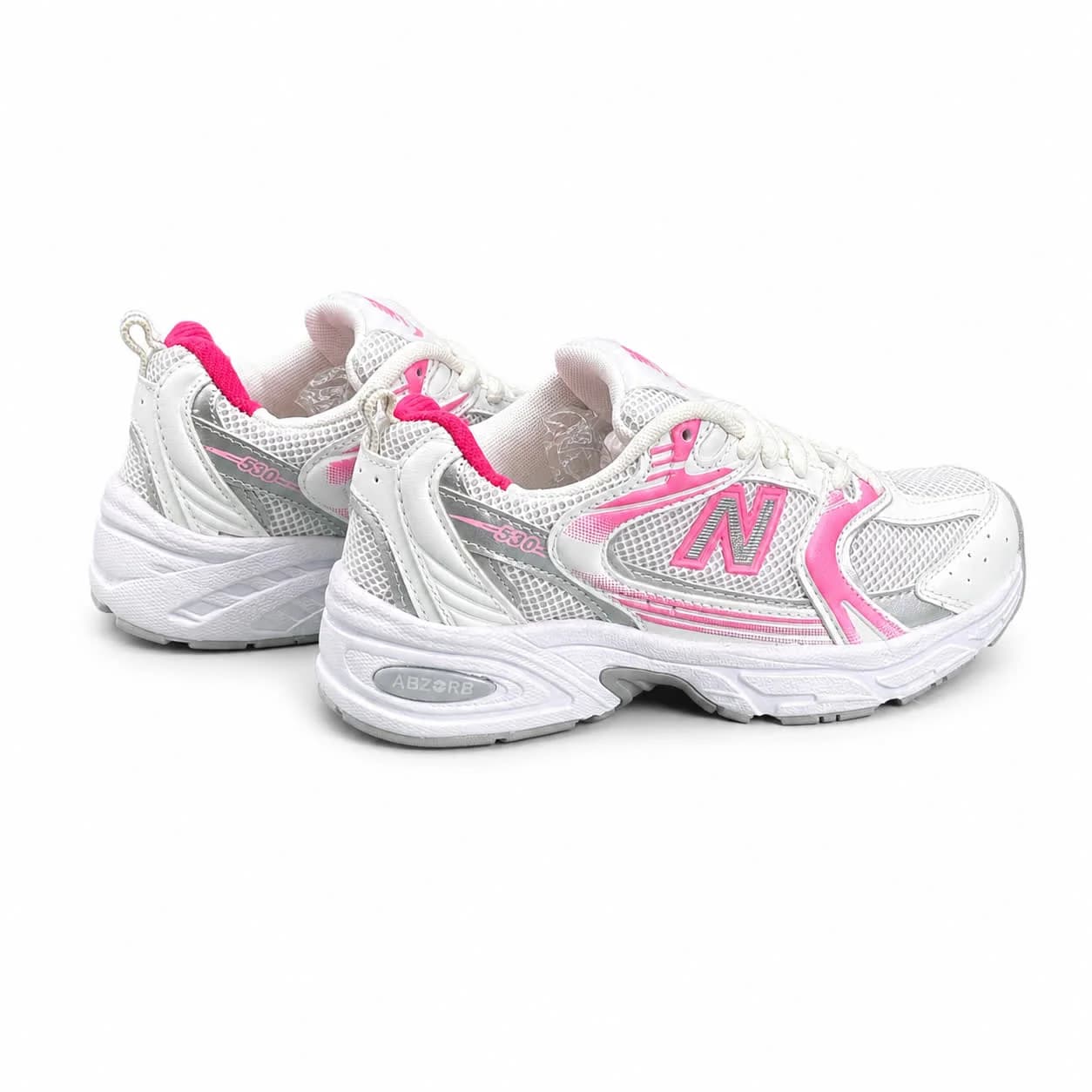 کتونی زنانه مدل نیوبالانس 530 سفید صورتی (کیفیت درحد مستر) New Balance — تصویر ۵