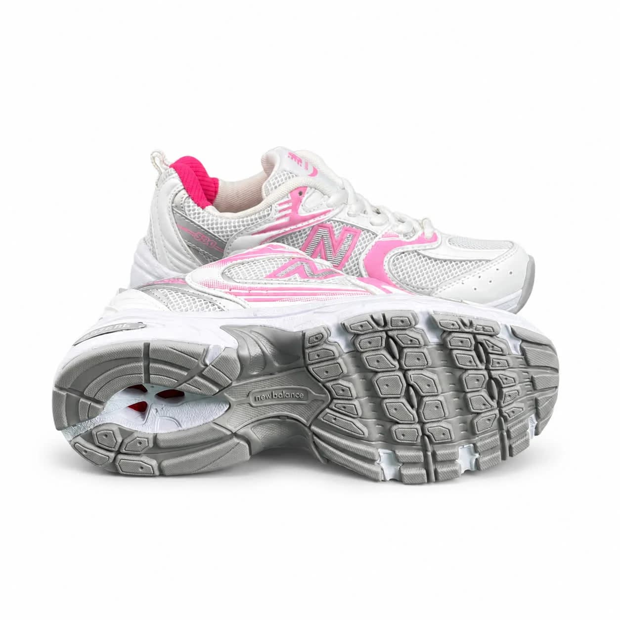 کتونی زنانه مدل نیوبالانس 530 سفید صورتی (کیفیت درحد مستر) New Balance — تصویر ۴