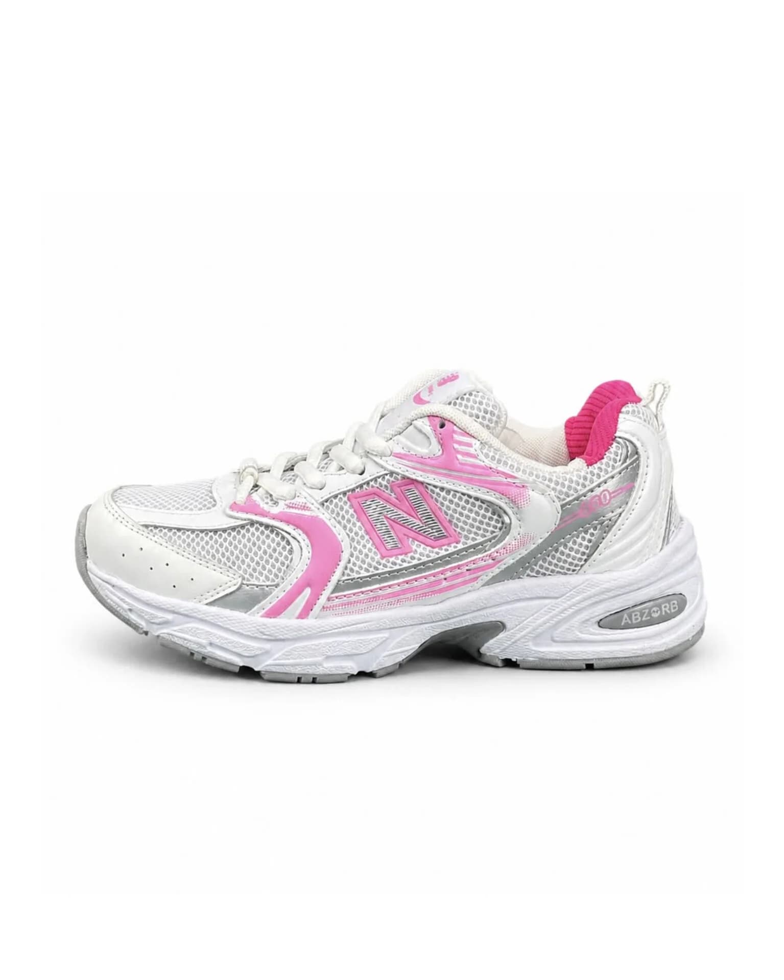 کتونی زنانه مدل نیوبالانس 530 سفید صورتی (کیفیت درحد مستر) New Balance