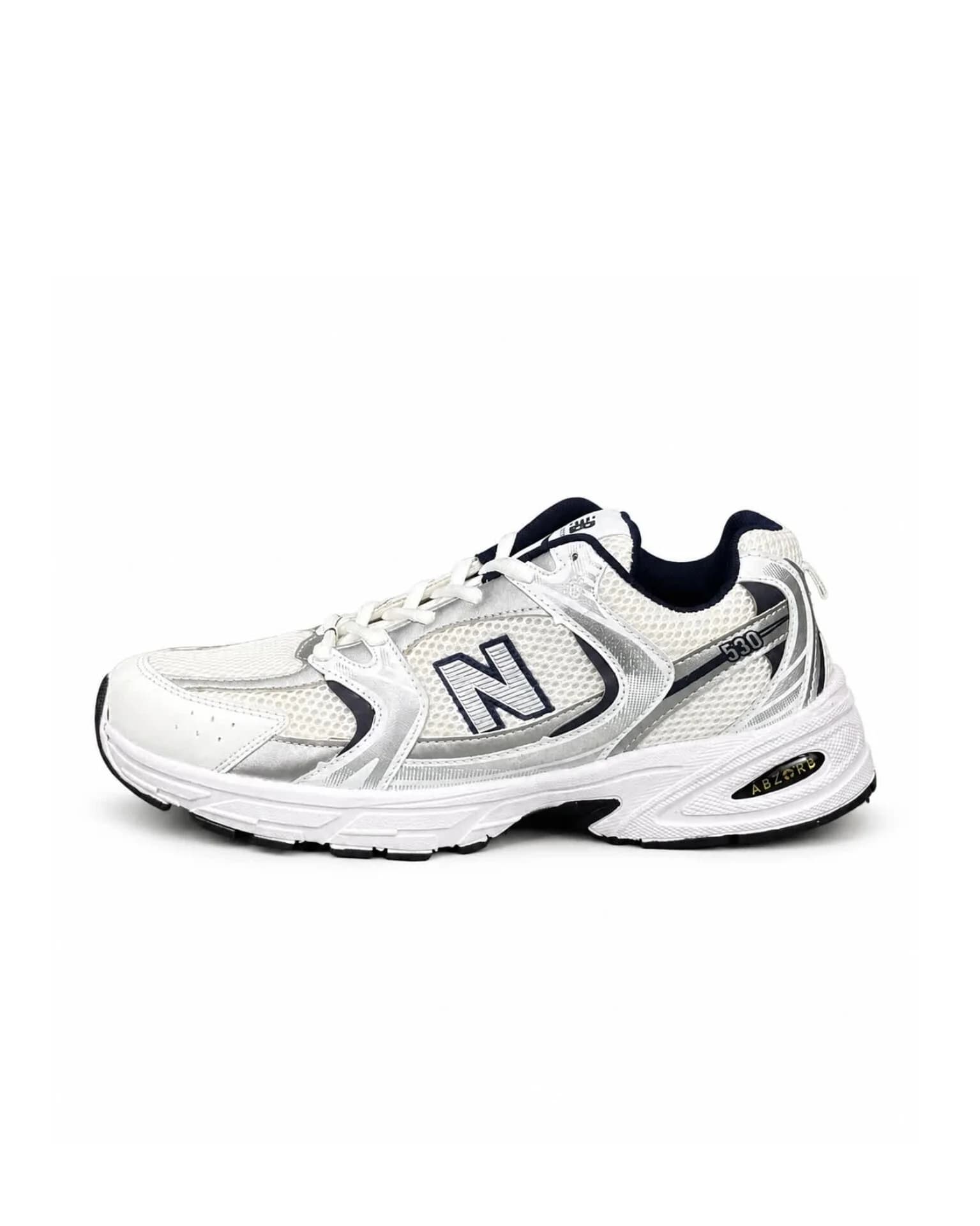 کفش کتونی بزرگپا مدل نیوبالانس 530 سفید سرمه ای New Balance