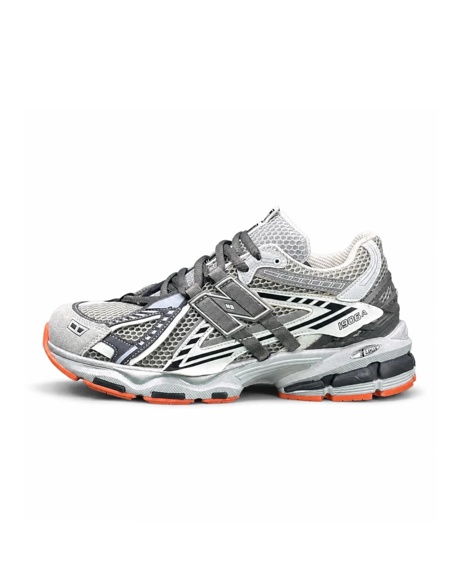کتونی بزرگ پا نیوبالانس 1906 طوسی سفید New BALANCE 1906