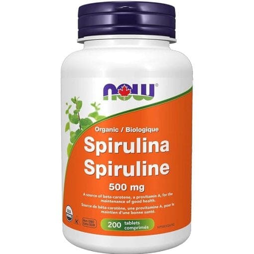 اسپیرولینا ناو 500 میلی گرم 200 عدد NOW Spirulina