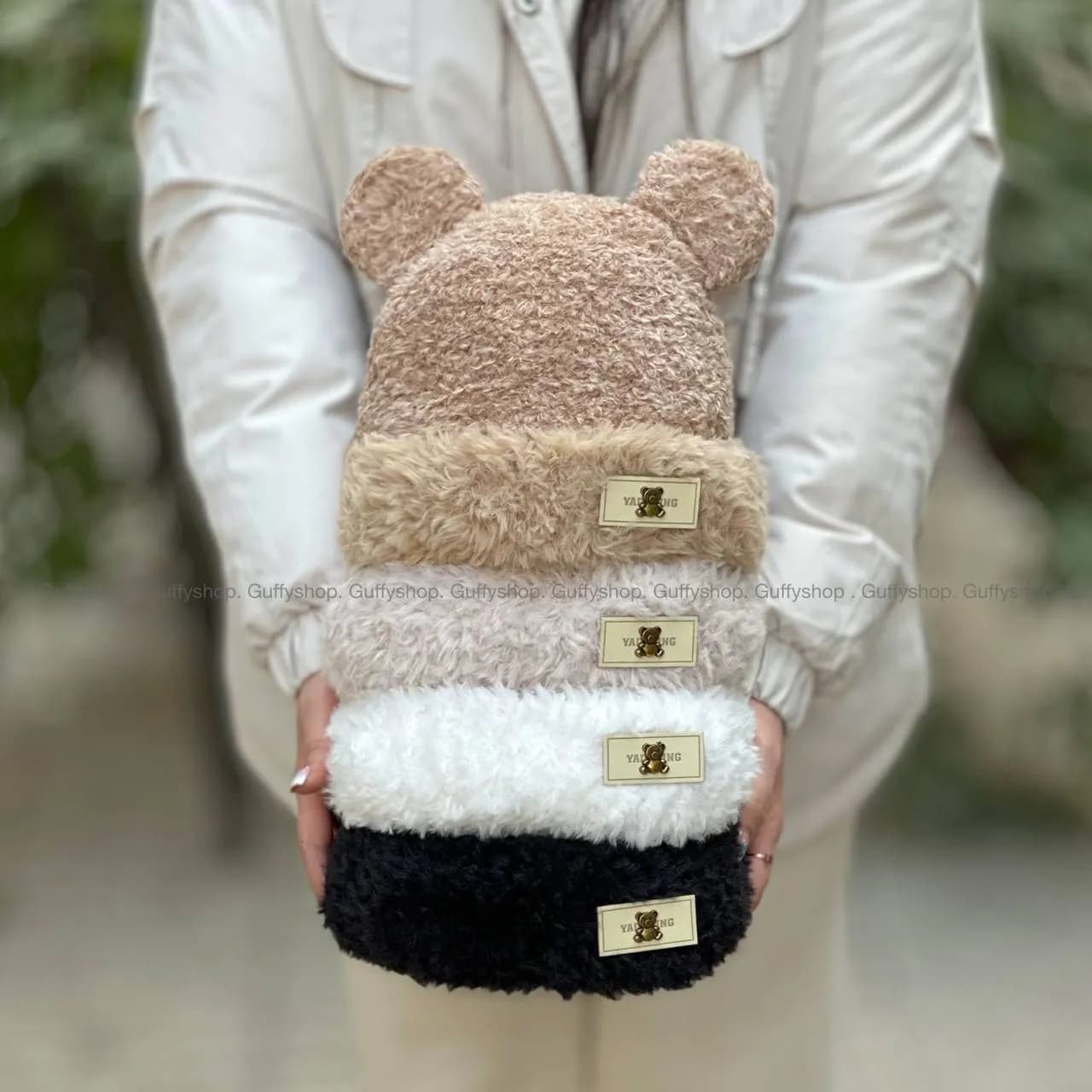 کلاه بافت خرسی cute