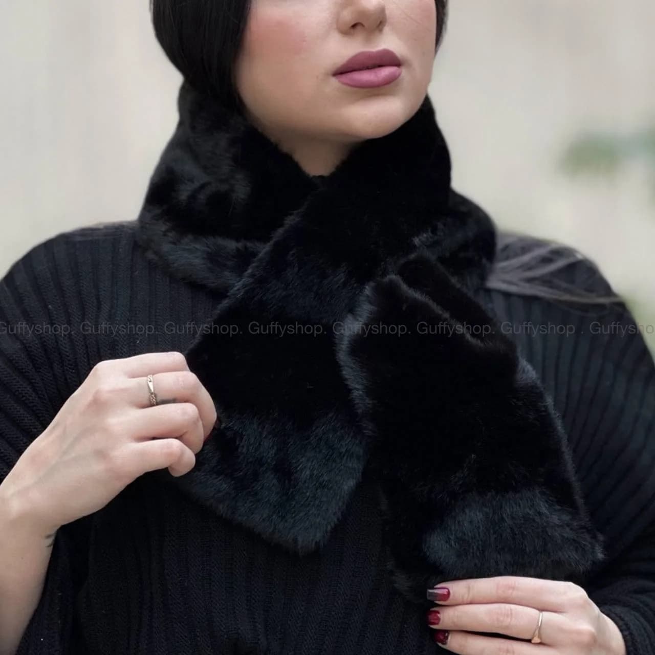 شالگردن خز ساده — تصویر ۵