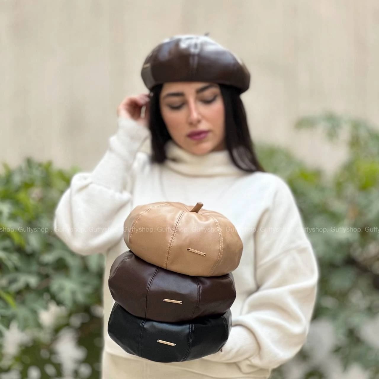 کلاه برت چرم crown — تصویر ۵