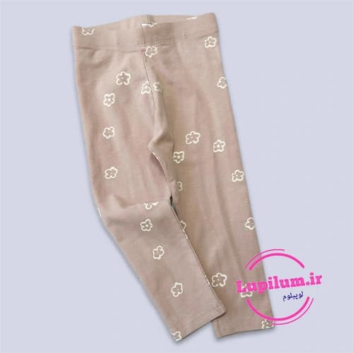 لگ بچگانه نخی شکلاتی گل بابونه سفید
