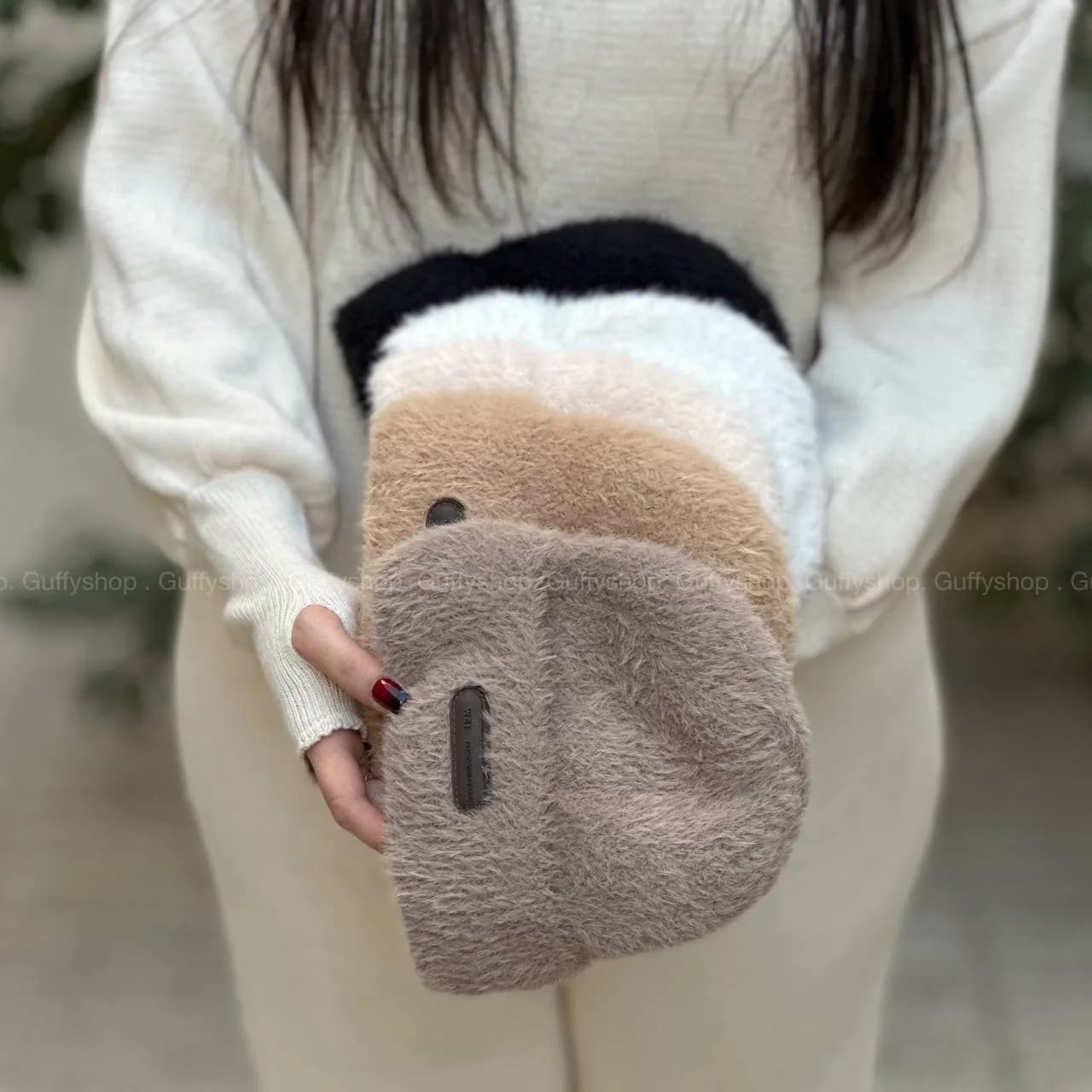 کلاه بافت موهر candy