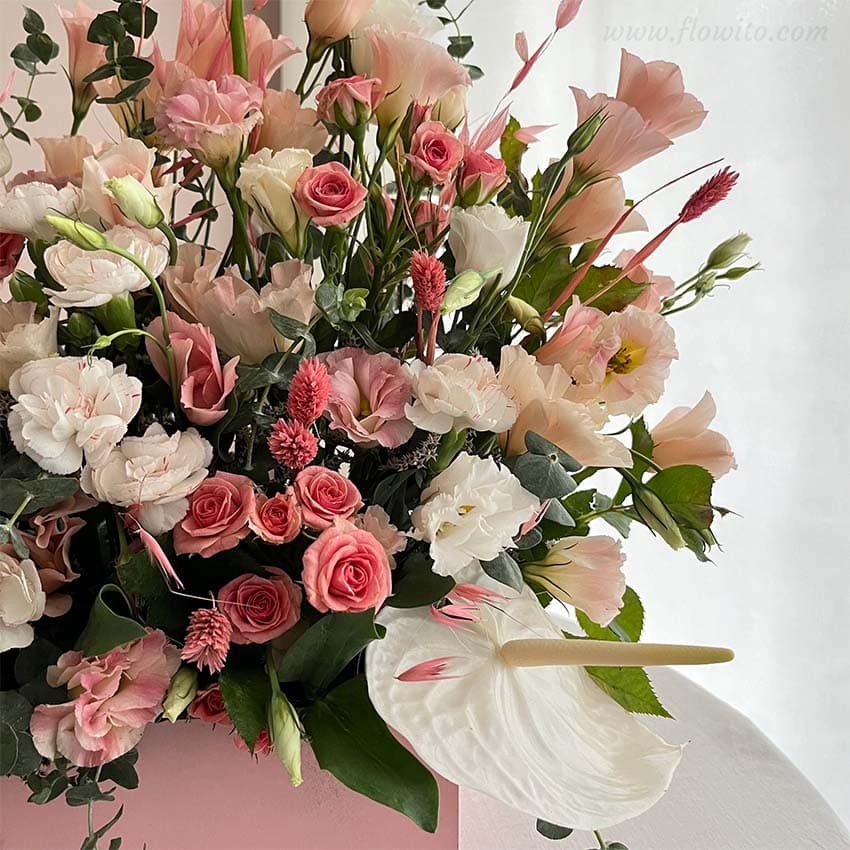 باکس گل تم صورتی کد 92 — تصویر ۳