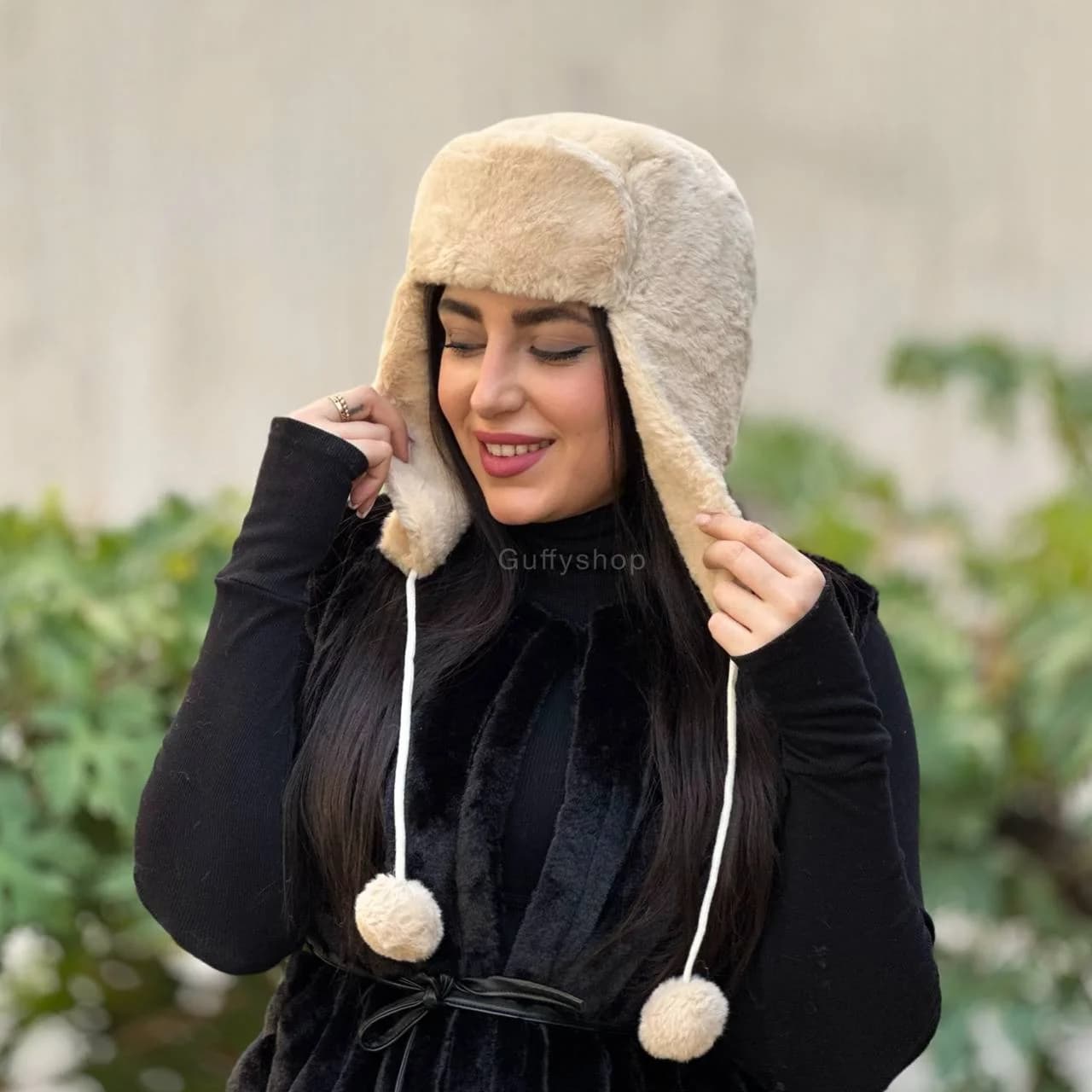 کلاه خلبانی خز ساده