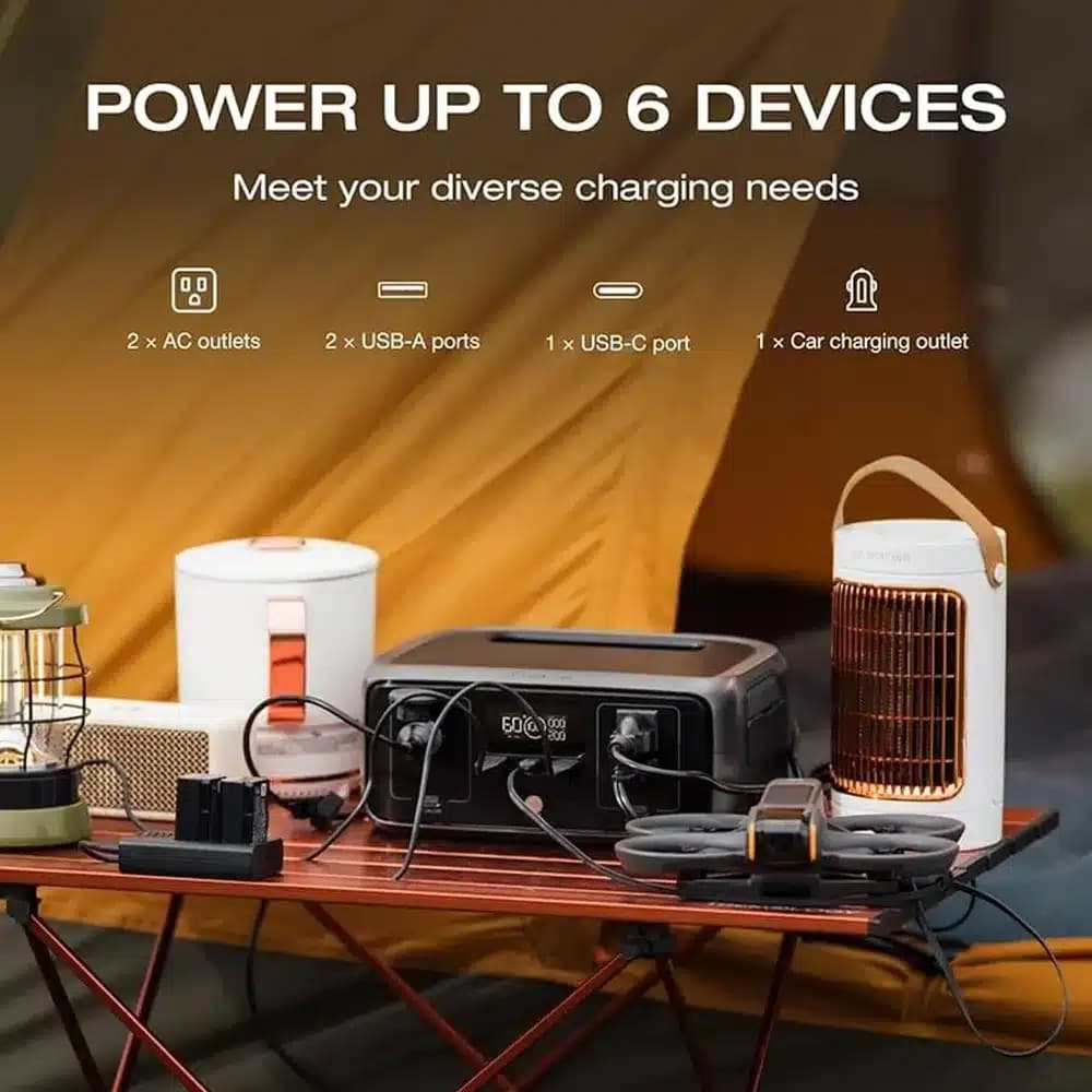 پاور استیشن اکوفلو مدل EcoFlow River 3 ظرفیت ۲۴۵ وات‌ساعت توان خروجی ۳۰۰ وات — تصویر ۵