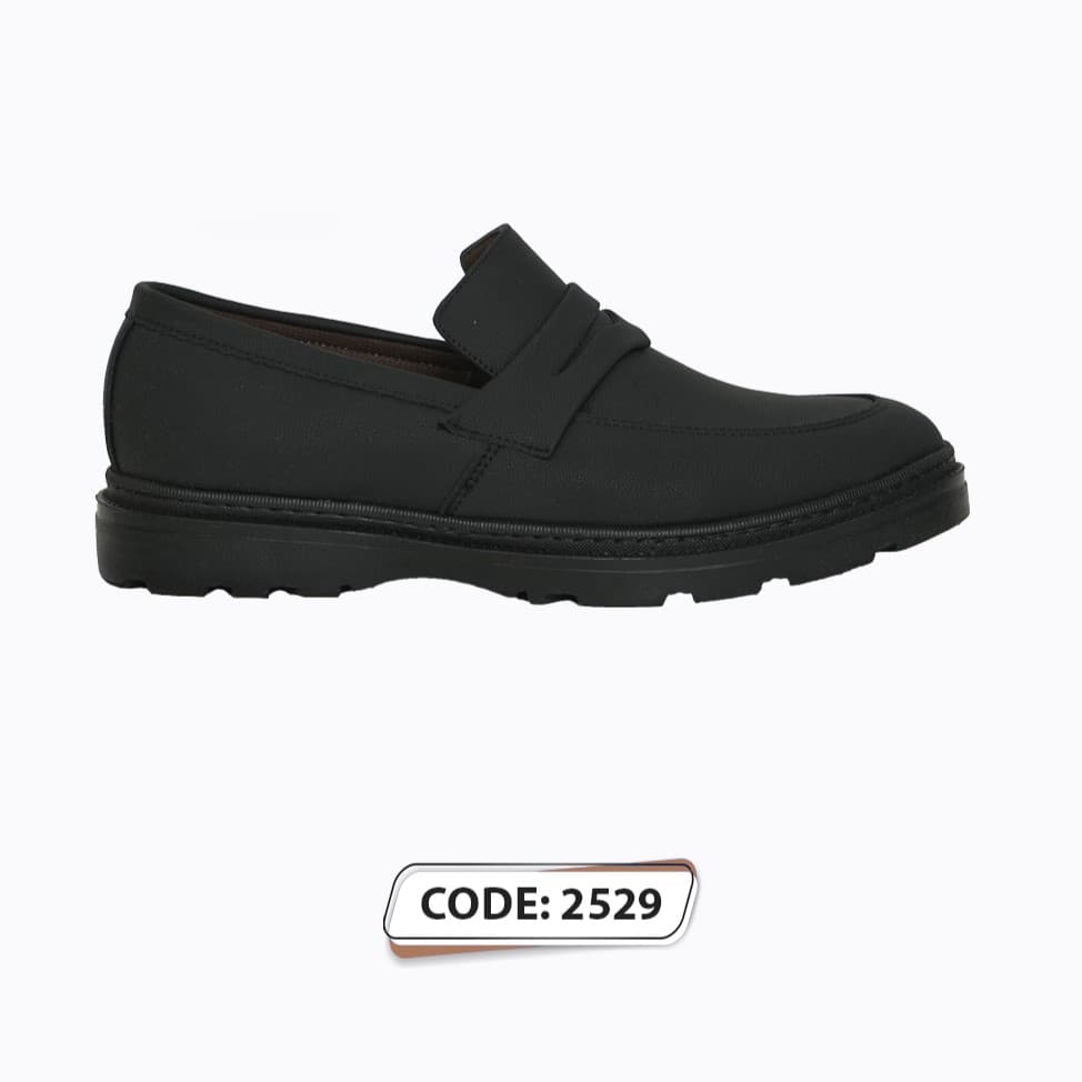 کفش کالج تمام مشکی – کد 2529 — تصویر ۶