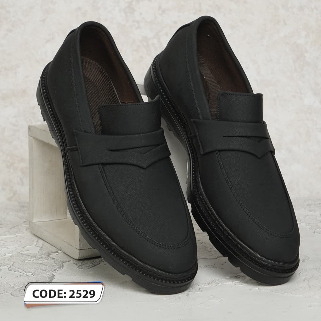 کفش کالج تمام مشکی – کد 2529