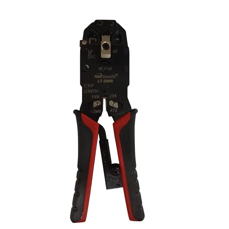 انبر پرس سوکت شبکه و تلفن مکس مدل LT-200R