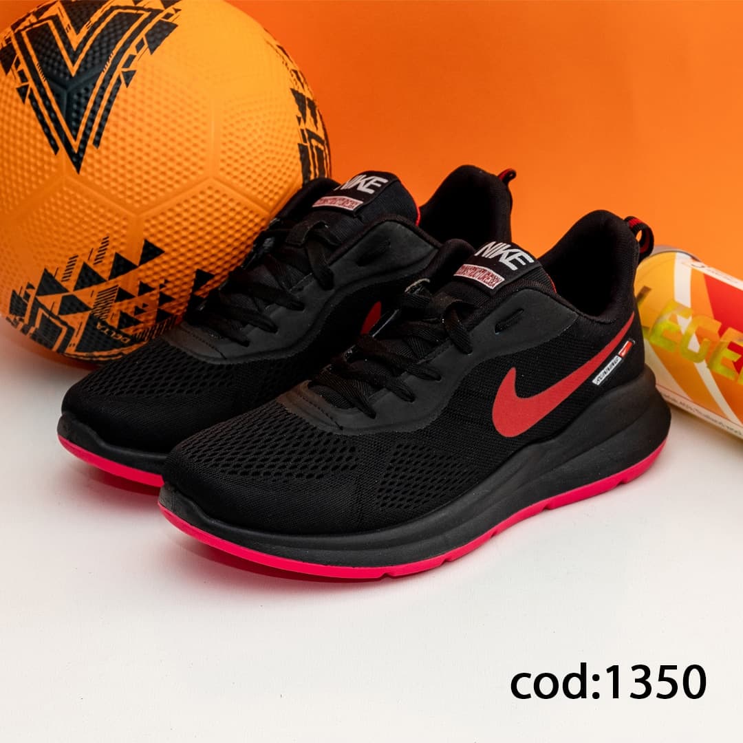 کتونی نایک مشکی قرمز مدل RUNNING – کد ۱۳۵۰