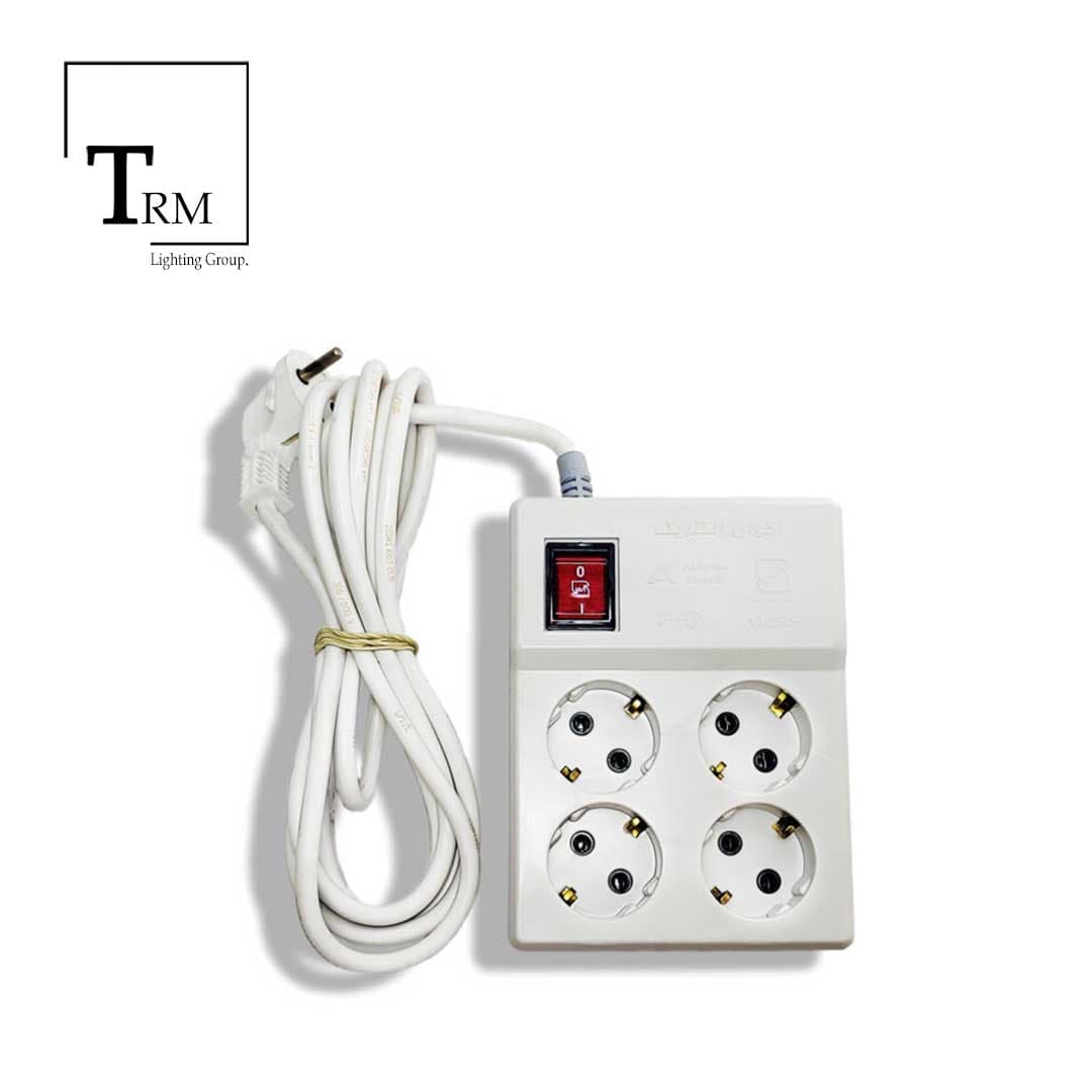 رابط چهارخانه ارت دار اخوان الکتریک مدل گلاریس طول کابل 3 متر