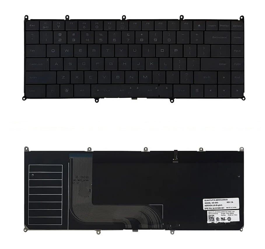 کیبورد لپ تاپ دل Keyboard Dell Adamuo13 با بک لایت