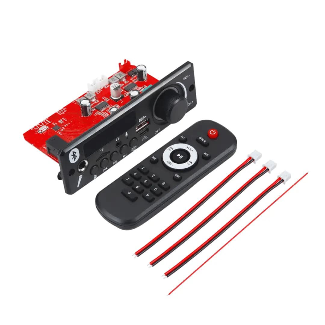 پخش کننده MP3 PLAYER پنلی بلوتوثی دارای آمپلی فایر 2X80W کنترل بزرگ مدل JX-X1 — تصویر ۲