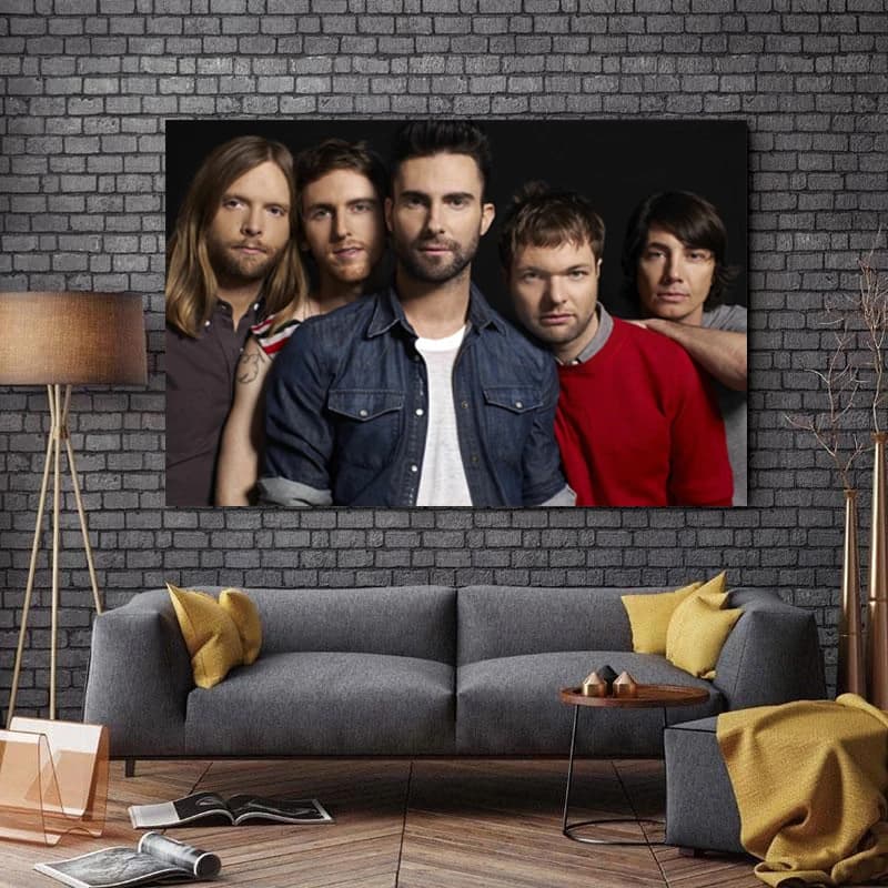تابلو شاسی طرح بزرگان موسیقی جهان مدل Maroon5 کد A67