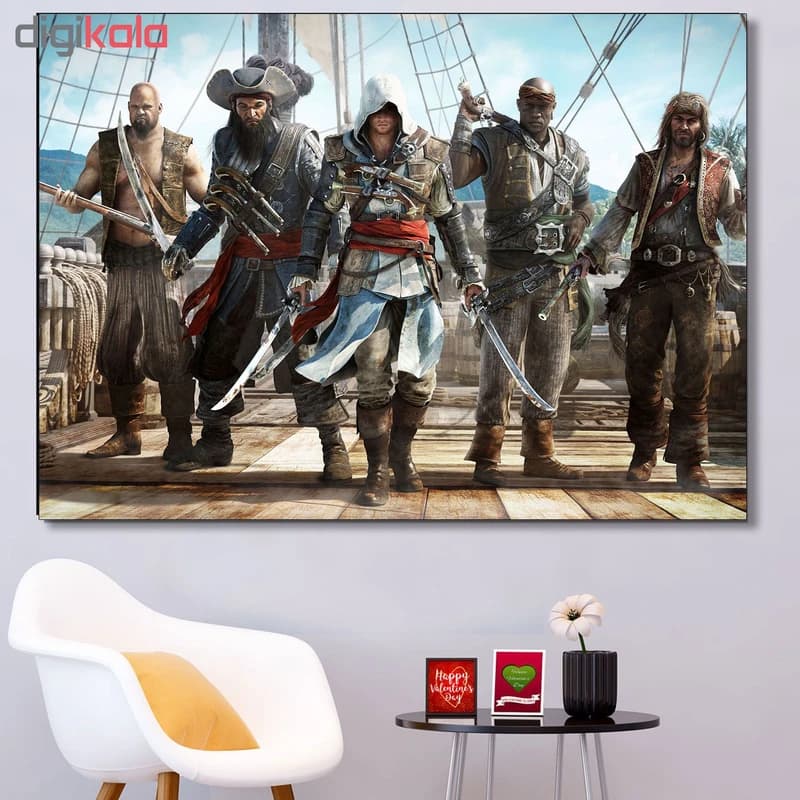 تابلو شاسی گالری استاربوی طرح بازی Assassins Creed مدل Game 19 — تصویر ۳