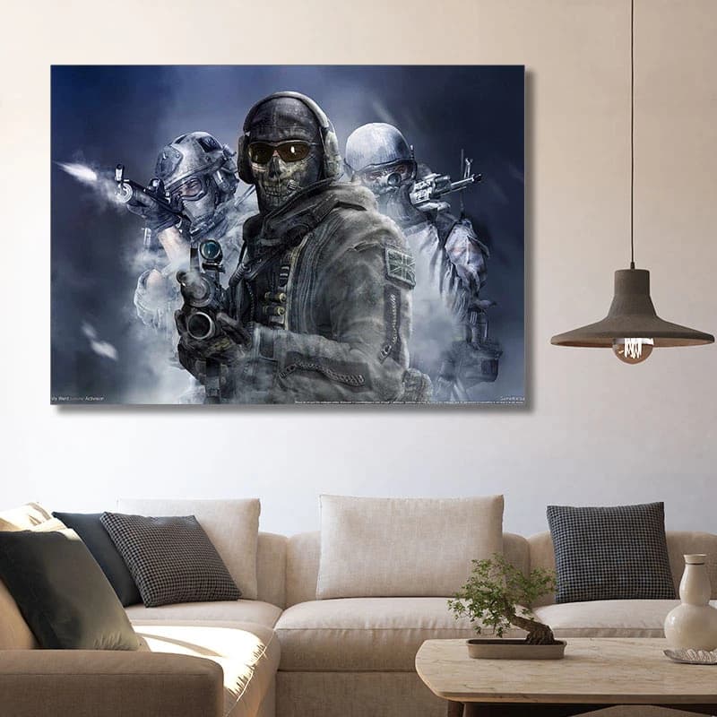 تابلو شاسی گالری استاربوی طرح بازی Call of Duty مدل بازی کامپیوتری 1 — تصویر ۲