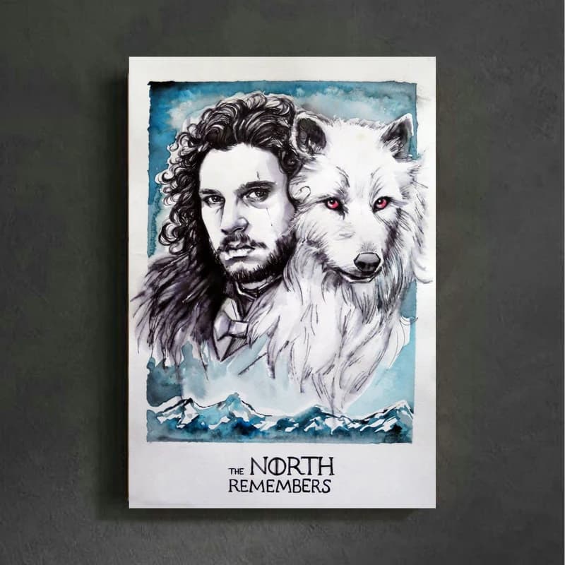 تابلو شاسی مدل جان اسنو گیم اف ترونز (Game of Thrones) کد FMO94 — تصویر ۲