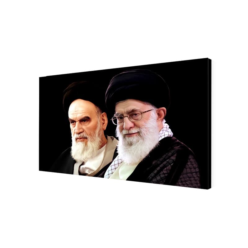 تابلو شاسی طرح آیت الله خامنه ای و امام خمینی مدل As643 — تصویر ۳
