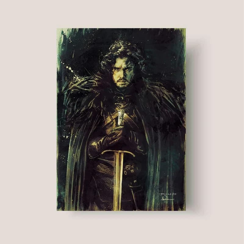 تابلو شاسی مدل جان اسنو گیم اف ترونز (Game of Thrones) کد FMO91 کد FMO91 — تصویر ۲