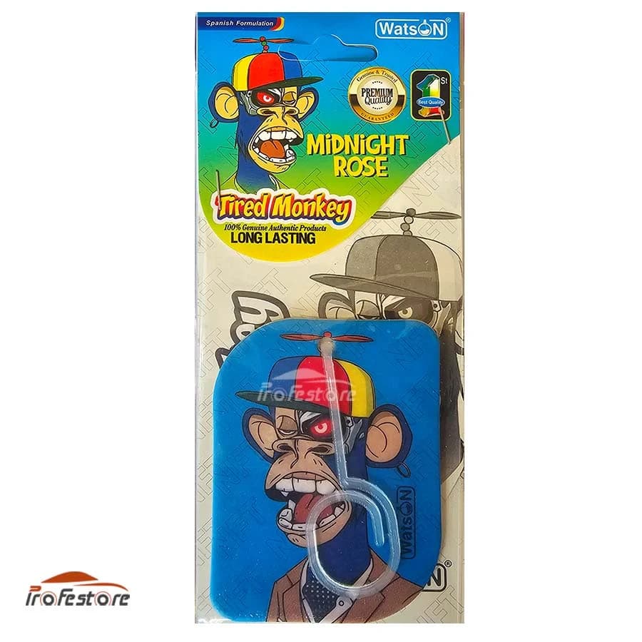 خوشبو کننده کارتی میمون خسته مدل Midnight Rose — تصویر ۲