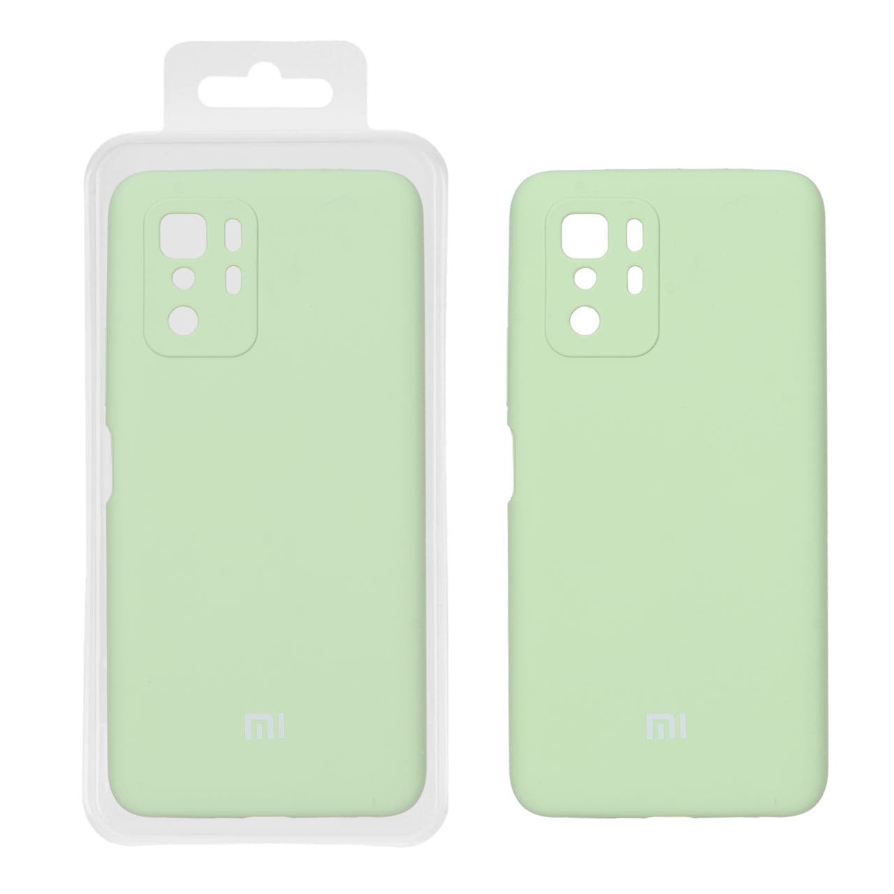 قاب سیلیکونی پاک کنی اورجینال درجه یک Xiaomi Poco X3 GT / Redmi Note 10 Pro 5G – مغزپسته ای (پک دار) — تصویر ۲