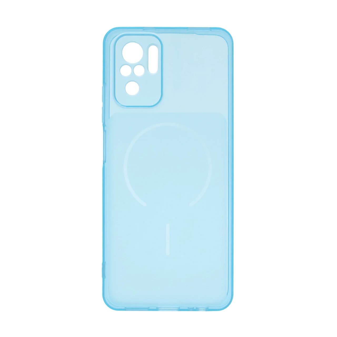 قاب ژله ای شفاف مستطیلی طرح مگ سیف محافظ لنزدار Xiaomi Redmi Note 10 4G / Redmi Note 10S / Poco M5S — تصویر ۳