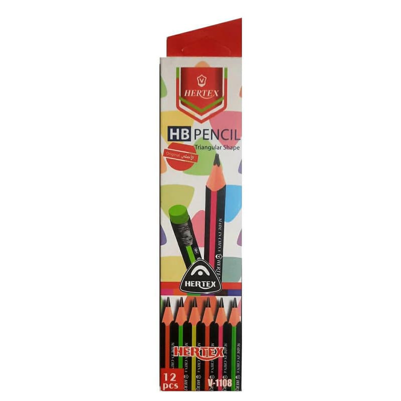 مداد پاک کن دار HERTEX سه گوش