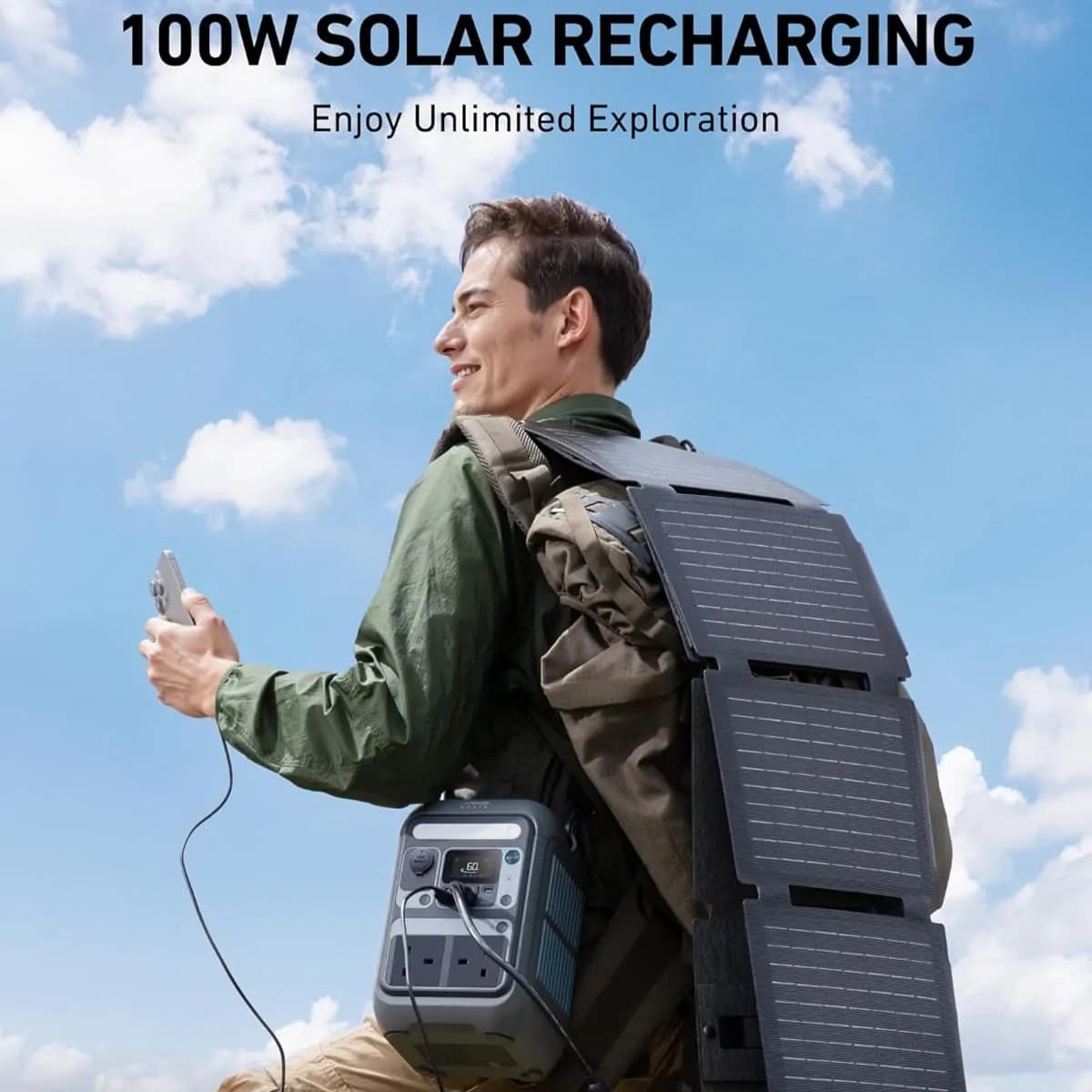 پاوراستیشن انکر مدل Anker Solix C300 Portable Power Station — تصویر ۲
