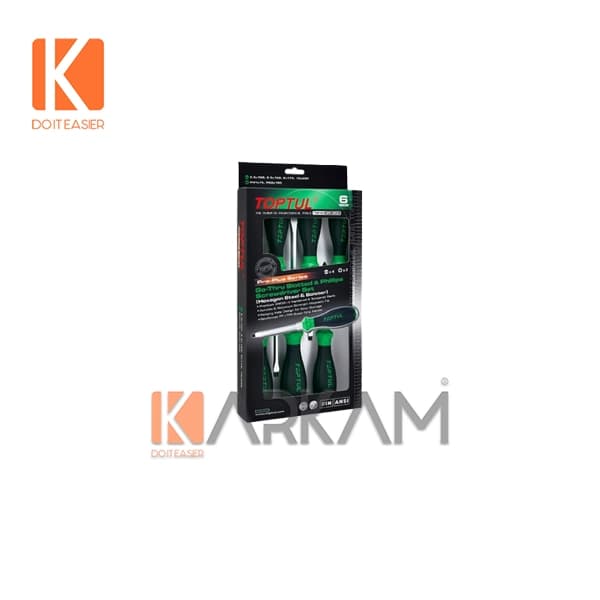 پيچگوشتی ضربه ای 6 عددی طرح جديد GFE-0602 تاپ تول