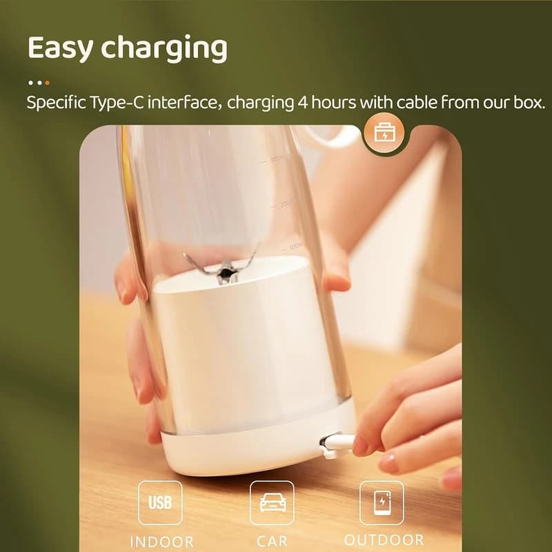 شیکر قابل حمل Fresh Juice مدل Y03 — تصویر ۶