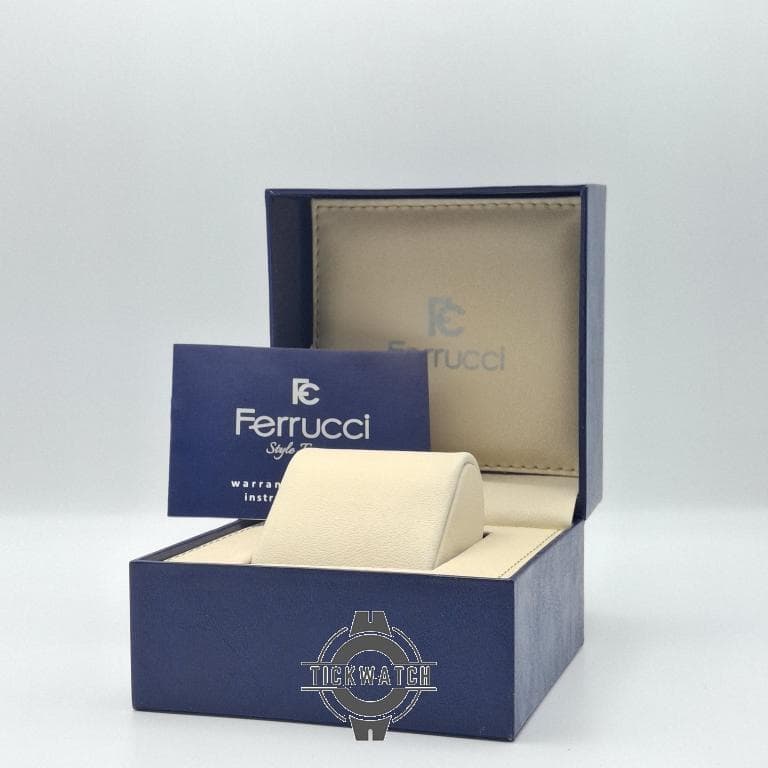 ساعت مچی مردانه فروچی Ferrucci ایتالیا مدل DUAL TIME با موتور ژاپن و بند استیل ضد زنگ — تصویر ۶