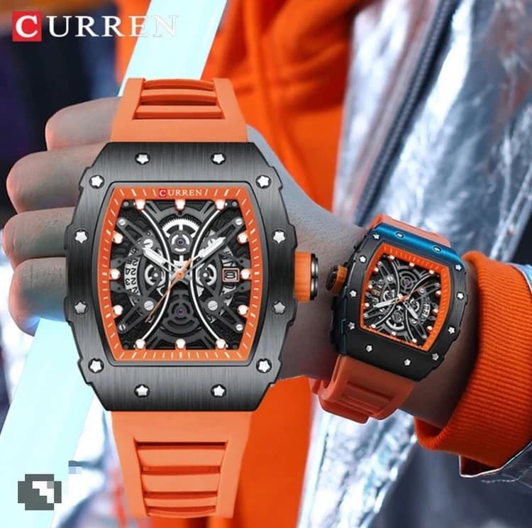 ساعت مچی مردانه کارن بند سیلیکونی CURREN 8438 — تصویر ۸