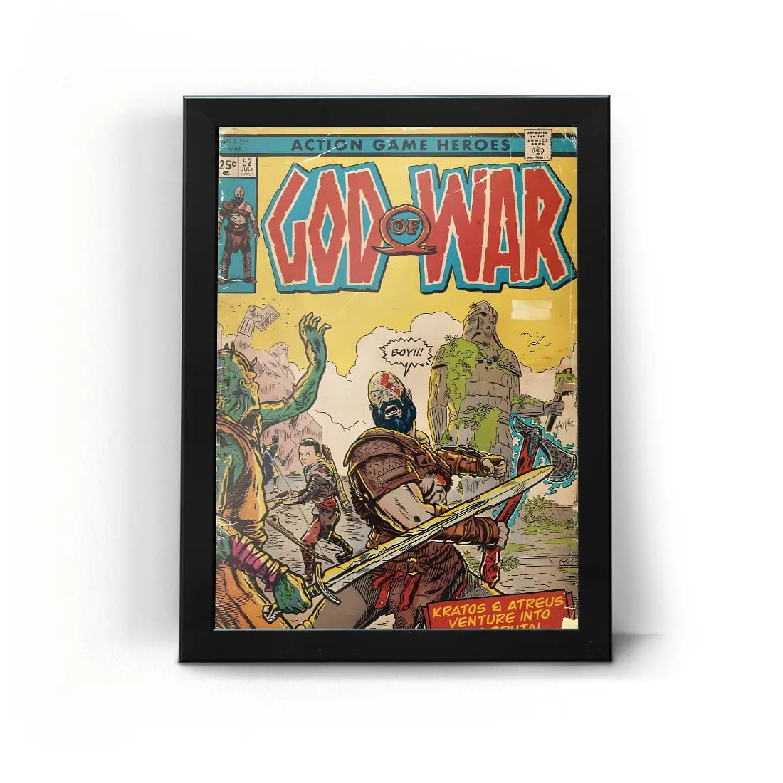 تابلو قاب گاد آف وار طرح 22 God of War