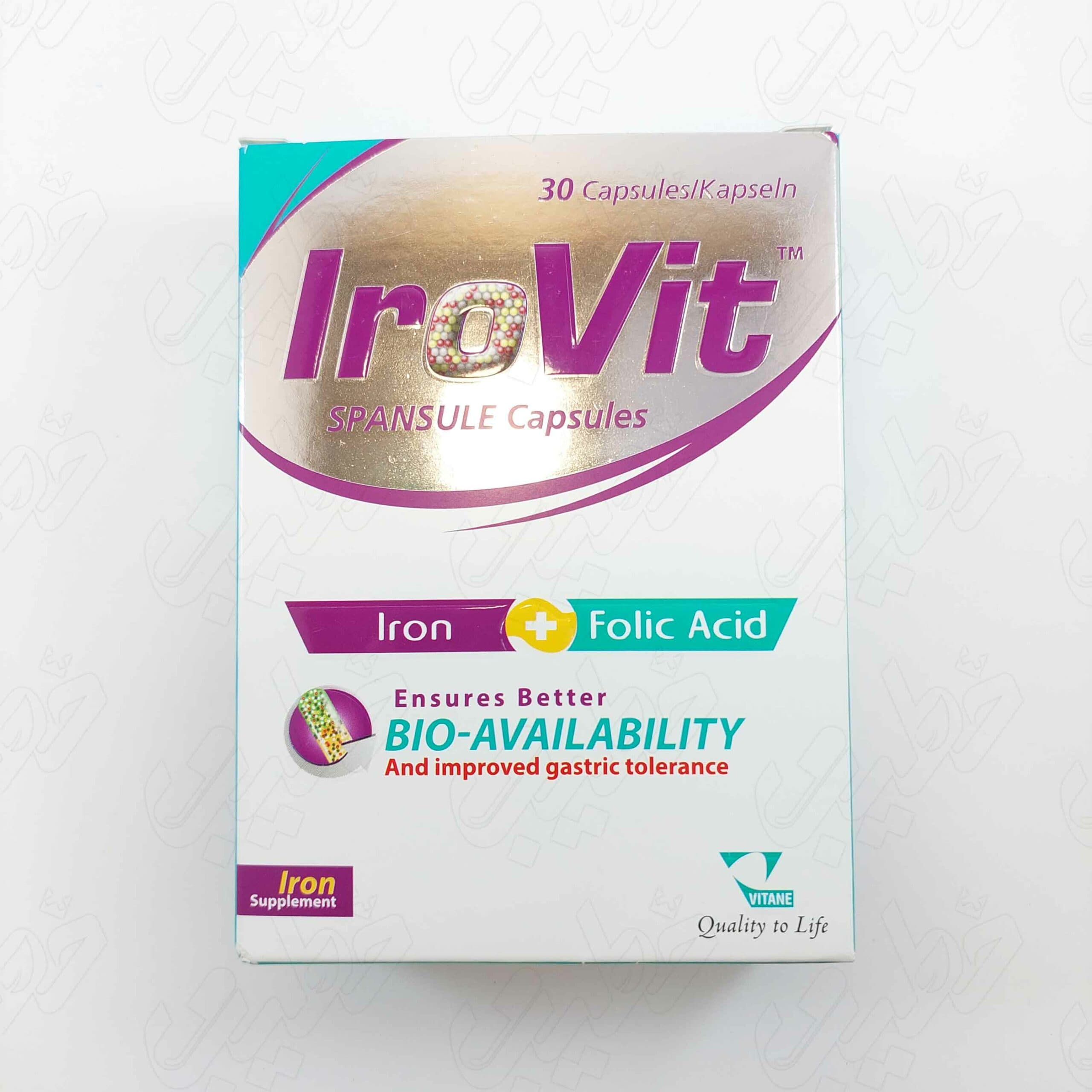 کپسول آیروویت مکمل آهن 30 عددی