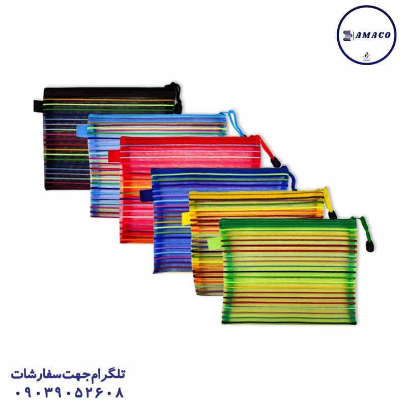 جامدادی توری رنگین کمان A4 — تصویر ۲