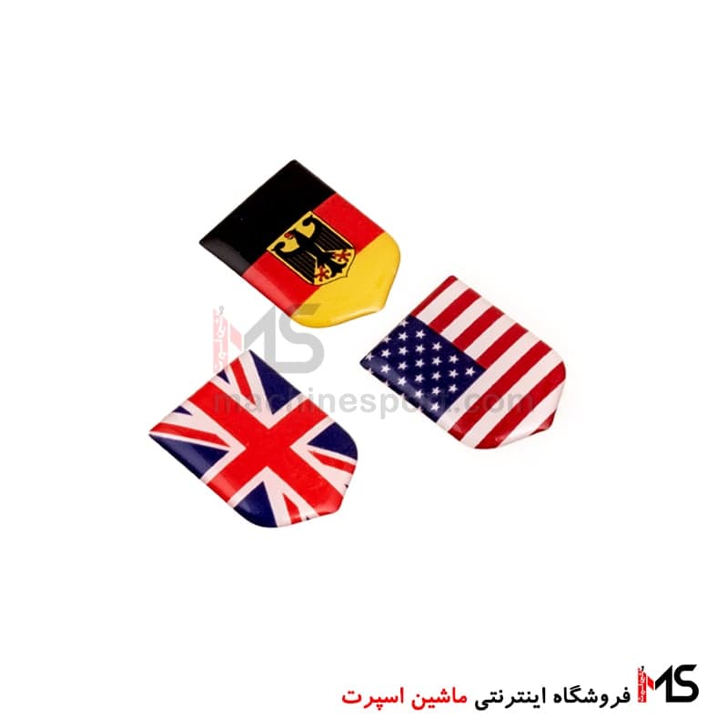 برچسب ژله ای پرچم انگلیس و آمریکا و آلمان