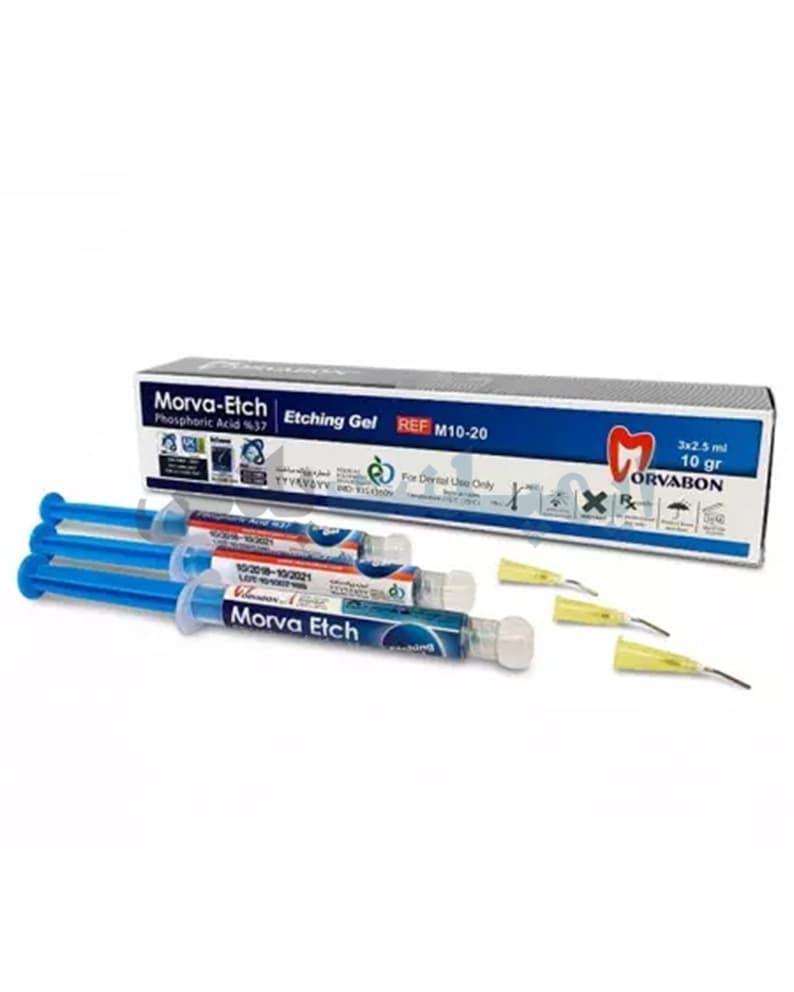 ژل اسید اچ فسفریک 37% سرنگی،سه تیوب 2.5 میل – مروابن