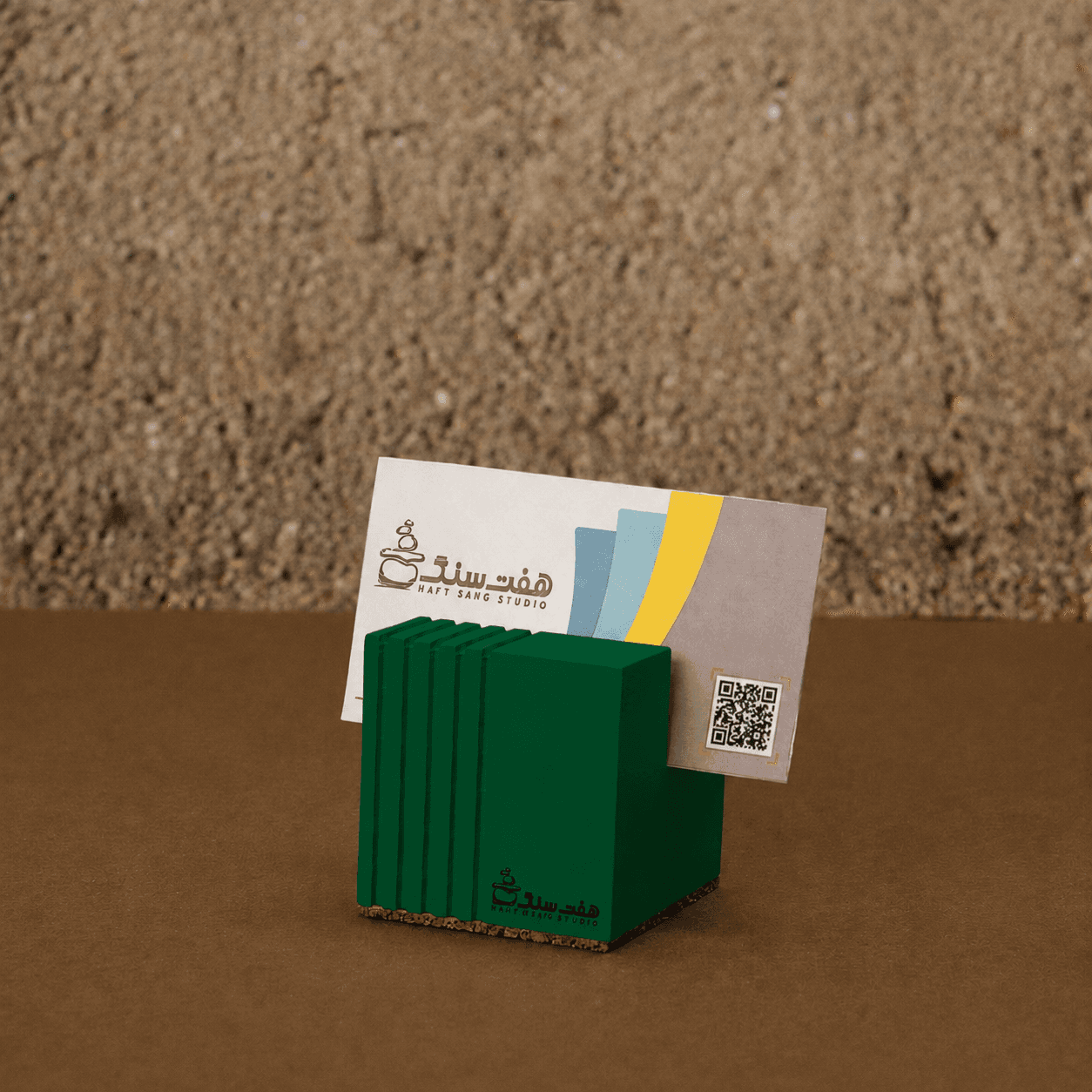 جاکارتی رومیزی سنگی رهام استودیو هفت سنگ — تصویر ۴