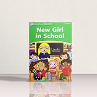 کتاب Dolphin Readers 3 New Girl in School | کتاب داستان زبان اصلی دلفین ریدرز 3 دختر جدید مدرسه