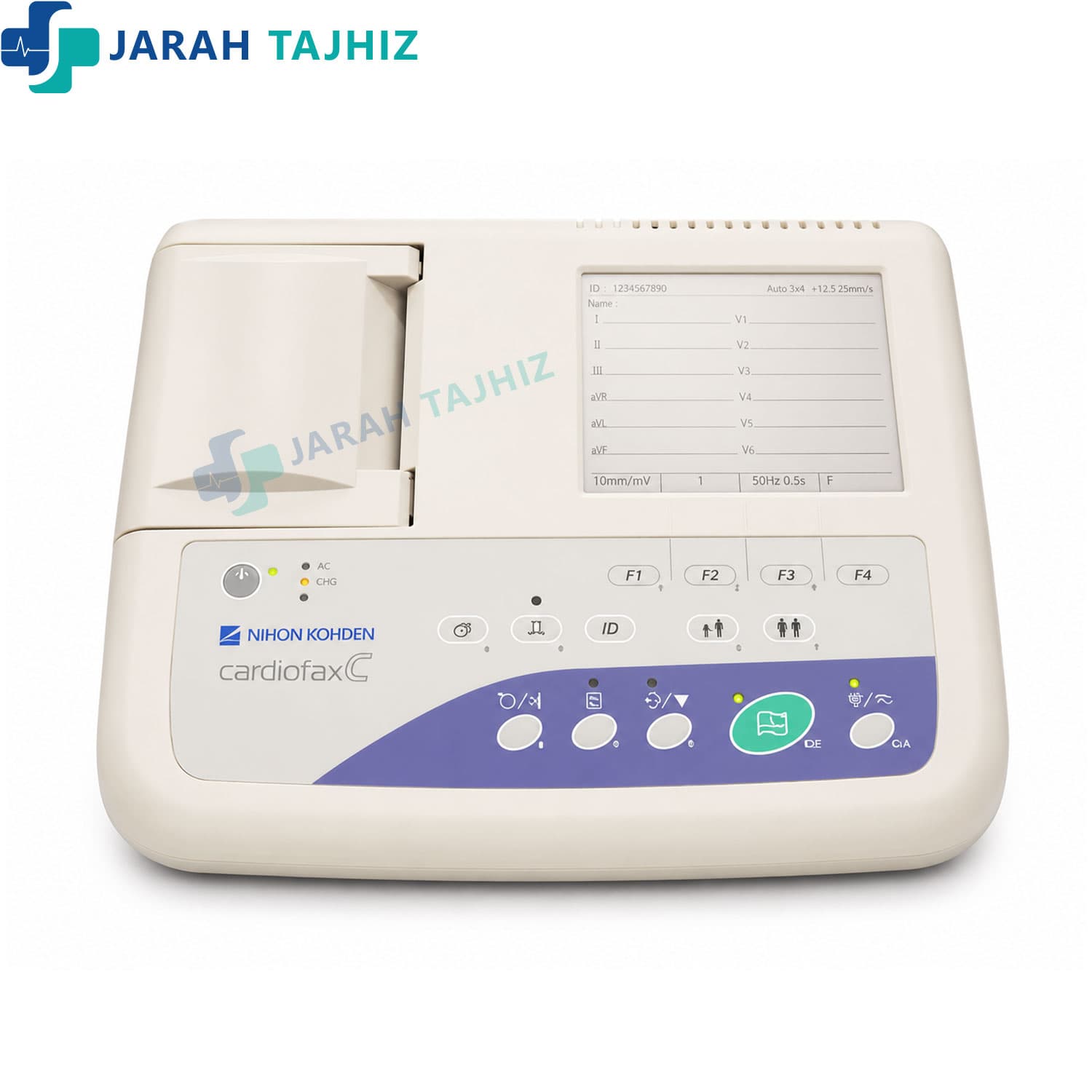 نوار قلب سه کاناله نیهون کوهدن ژاپن | ECG Nihon Kohden Cardiofax C