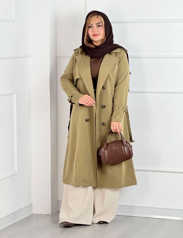 ترنچ کت بلند زنانه هایلین کد : 30605